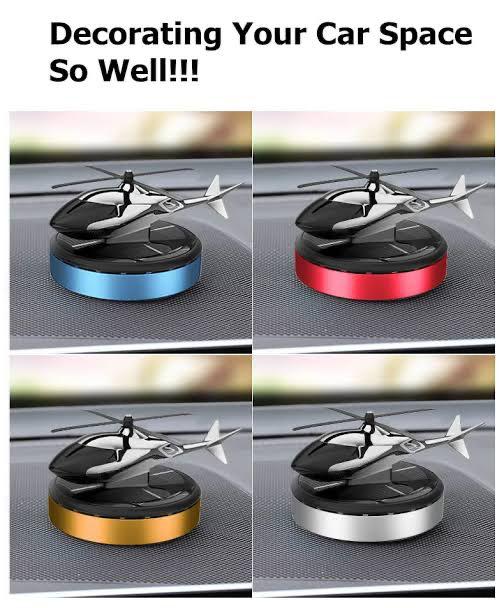 -Helicopter-A528 (100 g) Car Solar Air Freshner Automatic Rotating Diffuser.