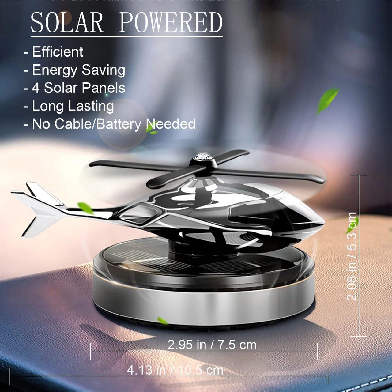 -Helicopter-A528  (100 g) Car Solar Air Freshner Automatic Rotating Diffuser.